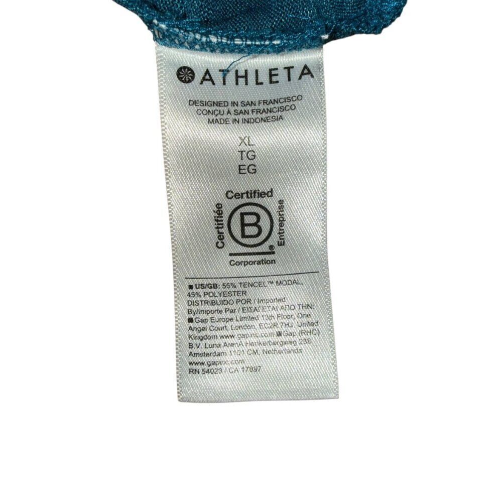 Athleta Breezy Tank Coastal Teal Womens Size XL - Picture 7 of 8